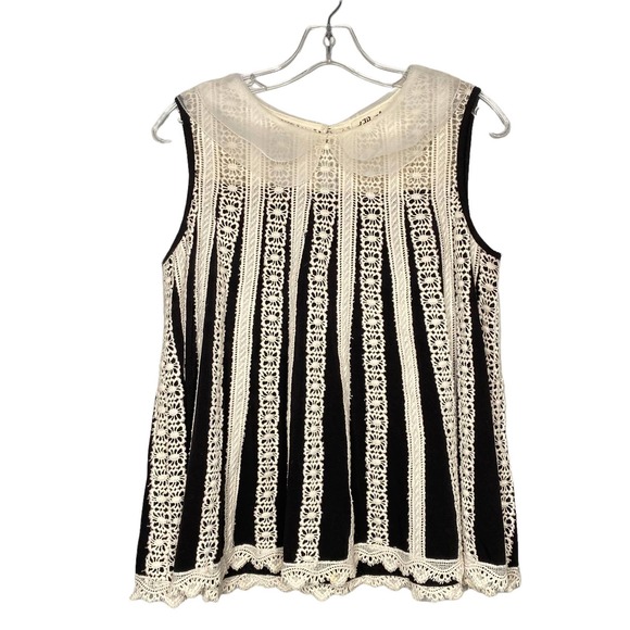 Anthropologie Tops - Antropologie Lili’s Closet Peter Pan Swing Top Size Small